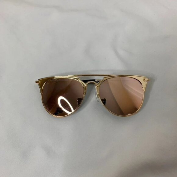 Aviator Rose  gold Pink Sunglasses - Picture 5 of 10